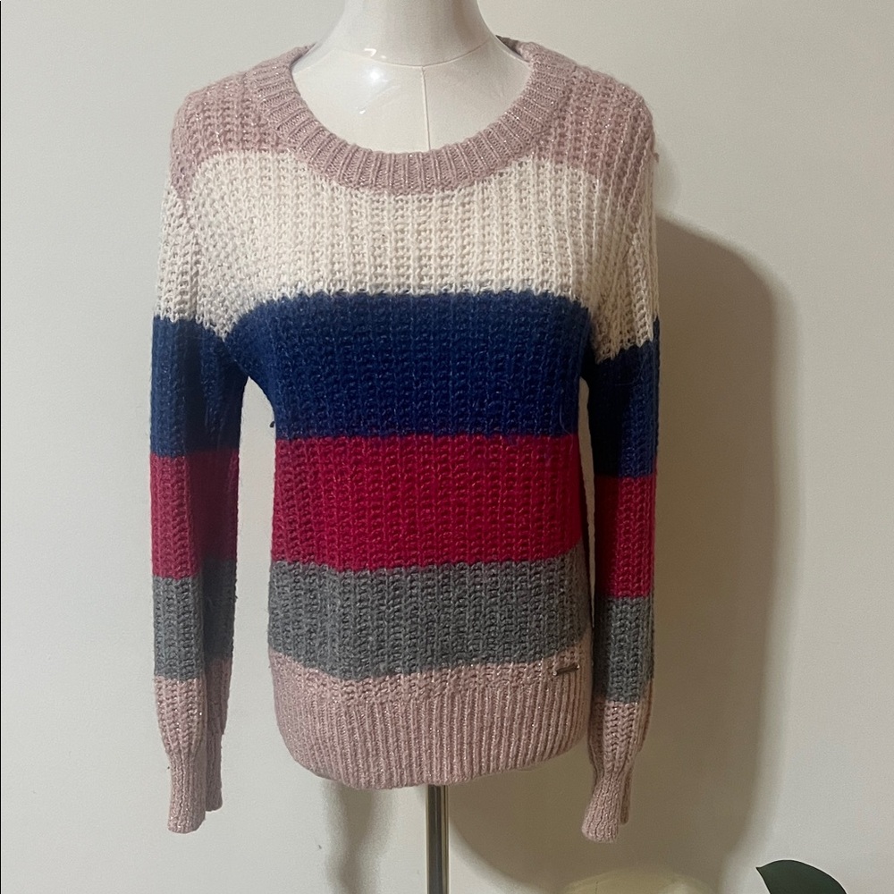 Abercrombie & Fitch Colorblock Crew Neck Sweater